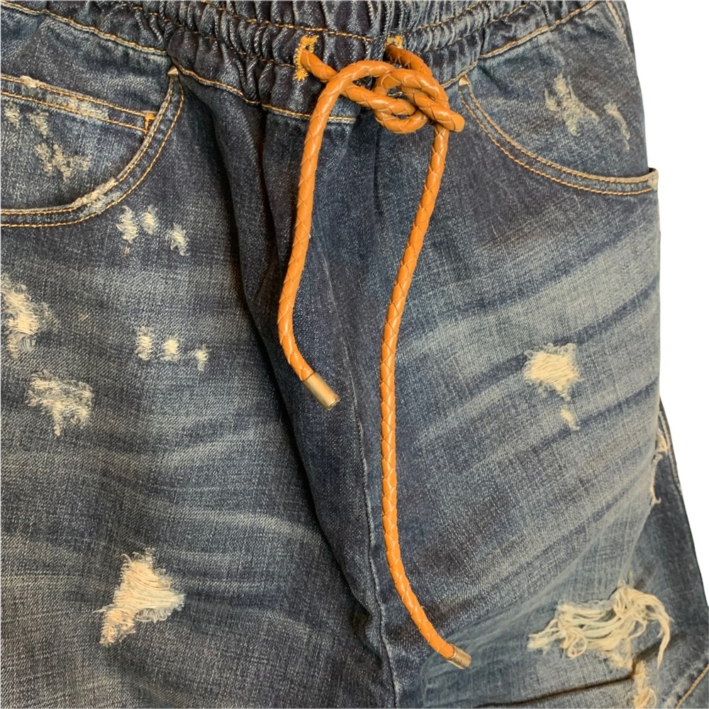 Pierre Balmain Drawstring Oversized Distressed - image 3